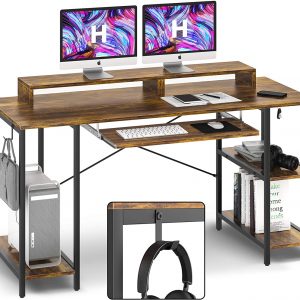 Computer Desk with Keyboard Tray