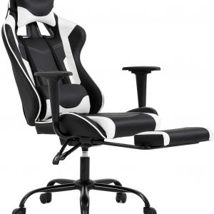 Gaming Chair with Footrest